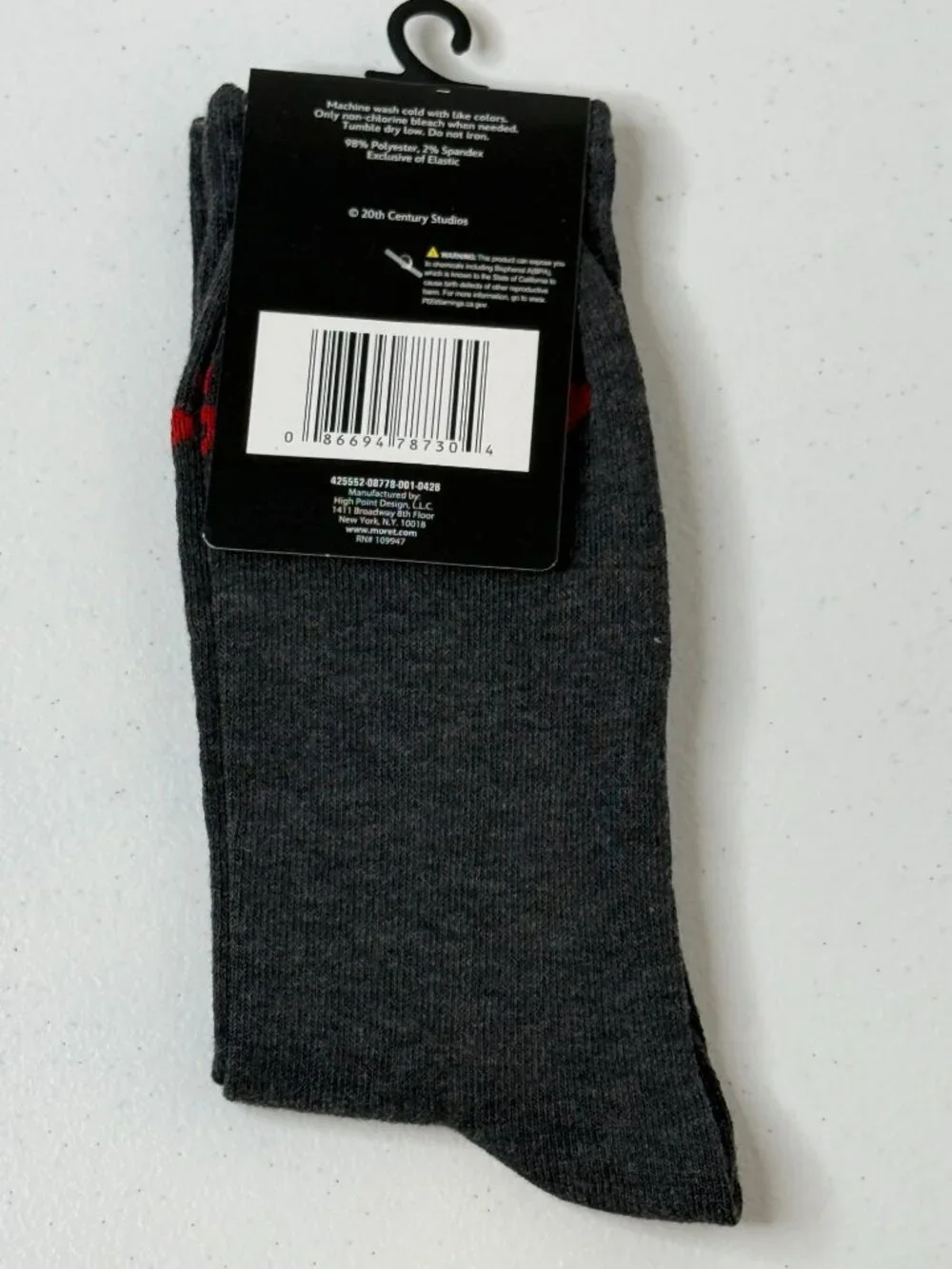 Office Space Work Sucks Gray Crew Socks Movie Novelty